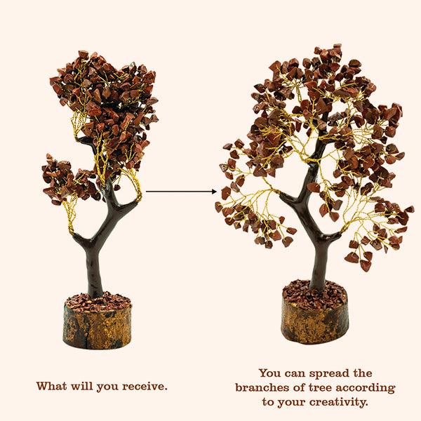 TIGER EYE TREE 600 BEADS -  For Confidence-Boosting &  Home And Office Decor