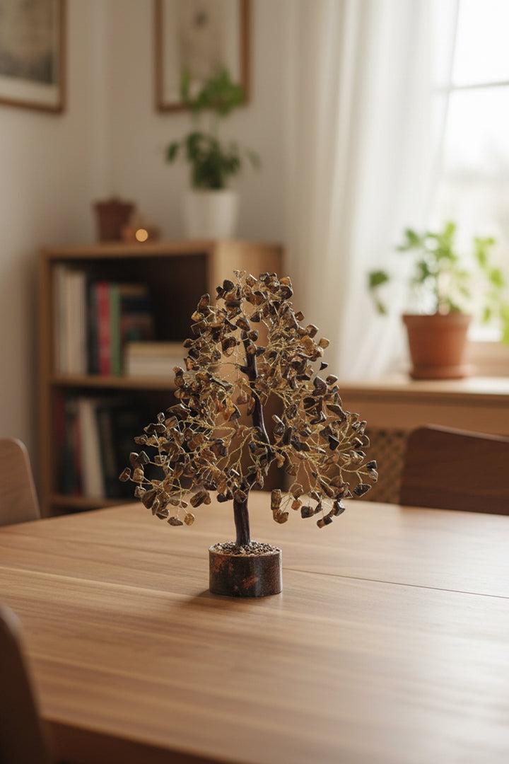 TIGER EYE TREE 600 BEADS -  For Confidence-Boosting &  Home And Office Decor