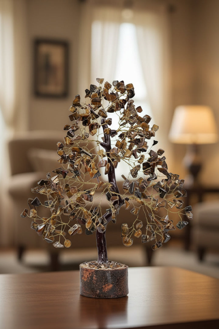 TIGER EYE TREE 600 BEADS -  For Confidence-Boosting &  Home And Office Decor