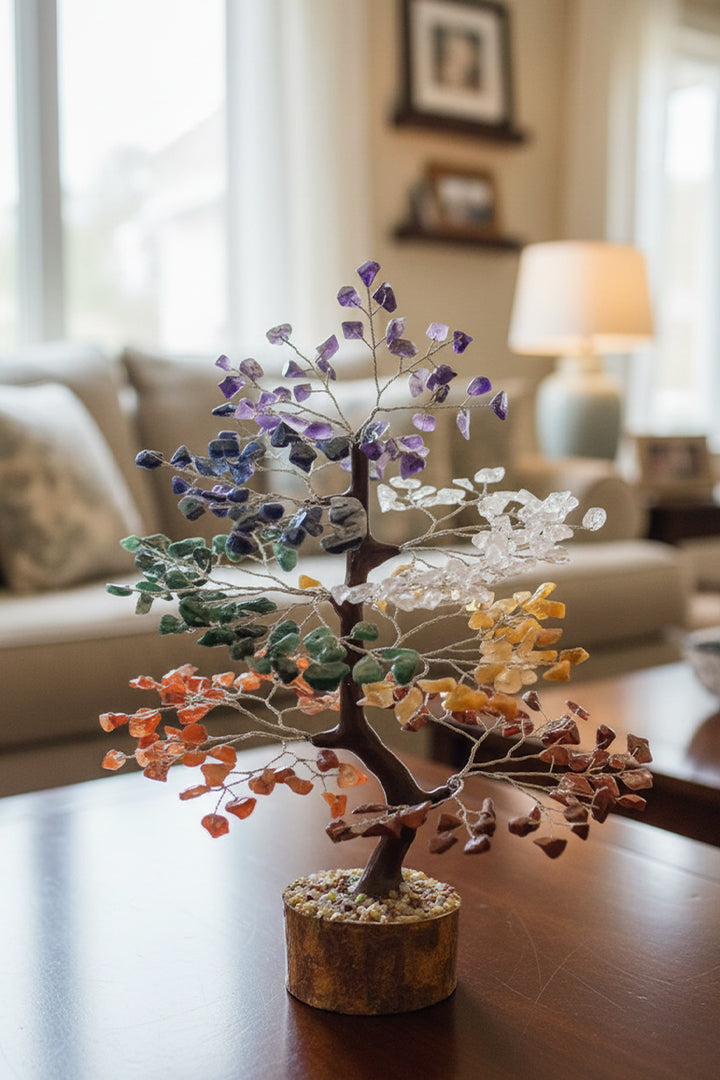 SEVEN CHAKRA TREE 600 BEADS - Energy, Balance & Elegant Décor