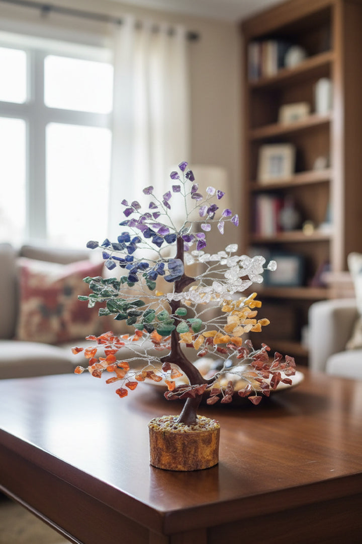 SEVEN CHAKRA TREE 600 BEADS - Energy, Balance & Elegant Décor