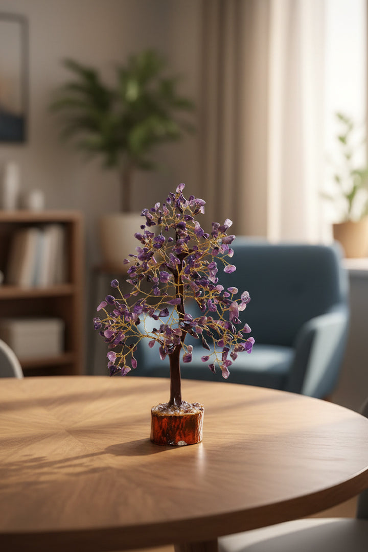 AMETHYST TREE 600 BEADS - Tree for Calmness & Positive Energy