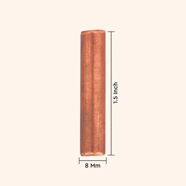 Destiny Star Stores COPPER ROUND STUD 1.5 INCH 8 MM SET 9