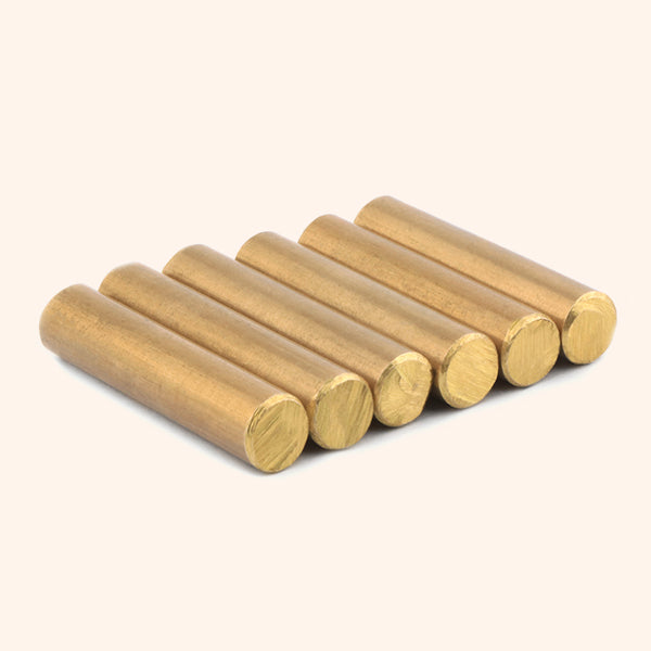 Destiny Star Stores BRASS ROUND STUD 1.5 INCH 8MM SET 6