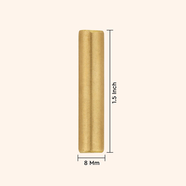 Destiny Star Stores BRASS ROUND STUD 1.5 INCH 8MM SET 3
