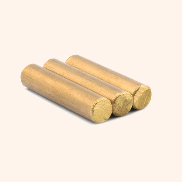 Destiny Star Stores BRASS ROUND STUD 1.5 INCH 8MM SET 3
