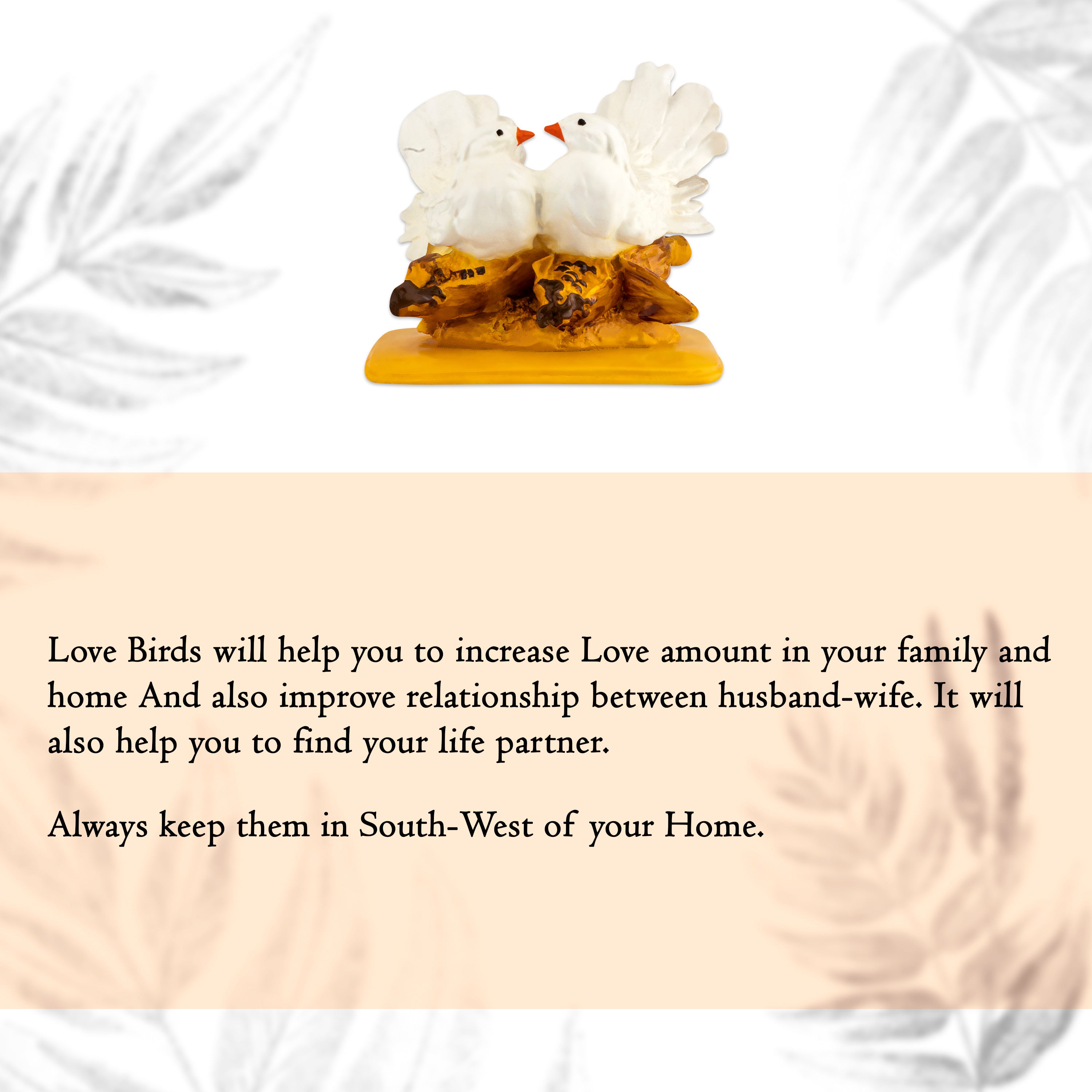Destiny Star Stores LOVE BIRD SHOWPIECE || VASTU REMEDY FOR RELATIONSHIP