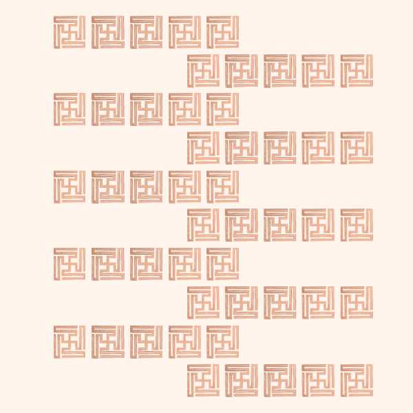 Destiny Star Stores COPPER NANDAVRAT SWASTIK 2 CM (APPROX) 100 PCS