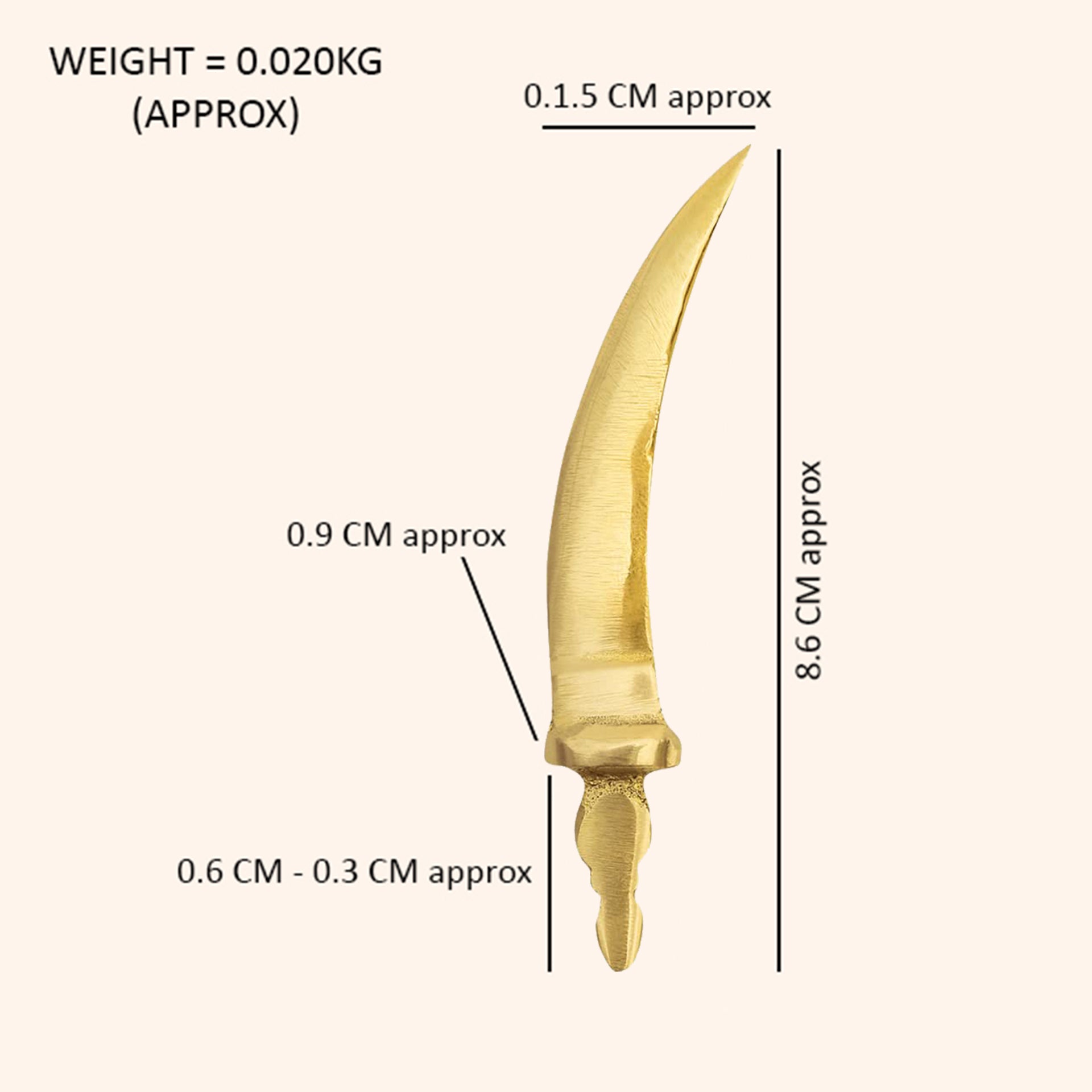 Destiny Star Stores BRASS SWORD SET 3 (TALWAR)