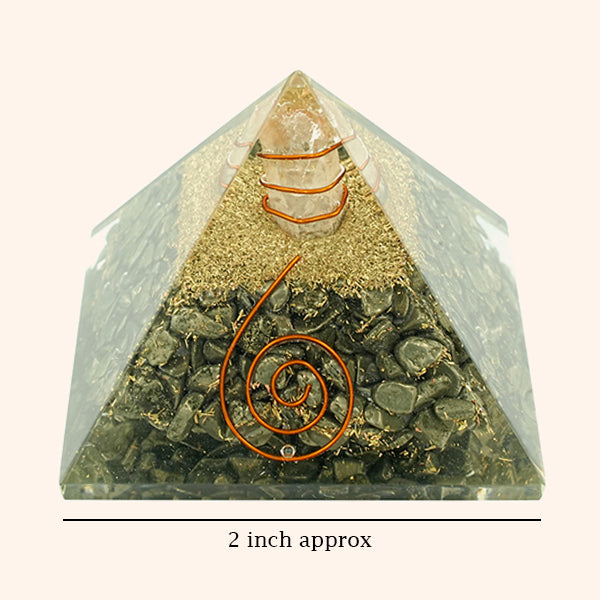 2 INCH PYRITE CRYSTAL PYRAMID -  Wealth & Focus Energy Generator