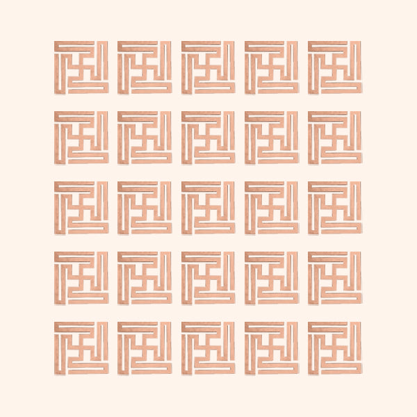 Destiny Star Stores COPPER NANDAVRAT SWASTIK 2 CM (APPROX) 500 PCS