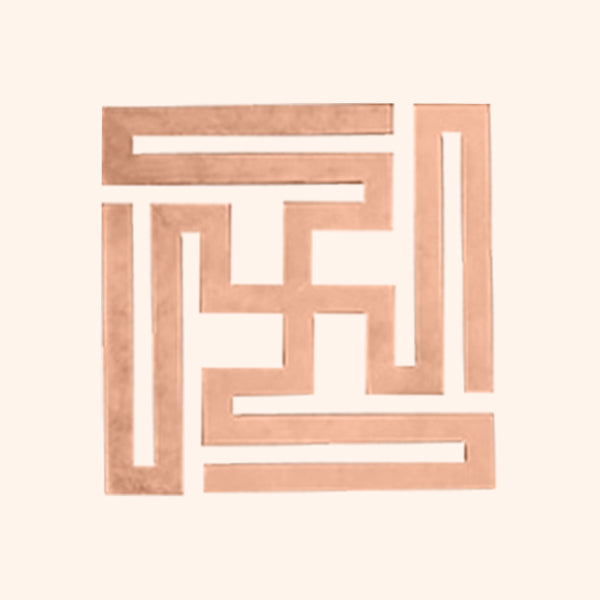 Destiny Star Stores COPPER NANDAVRAT SWASTIK 2 CM (APPROX) 500 PCS