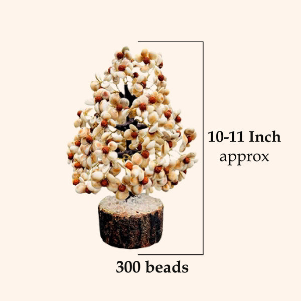GOMATI CHAKRA WITH RUDRAKSH CRYSTAL TREE 300 BEADS - Divine Energy, Protection & Prosperity