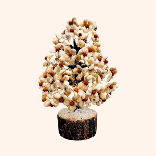 GOMATI CHAKRA WITH RUDRAKSH CRYSTAL TREE 300 BEADS - Divine Energy, Protection & Prosperity
