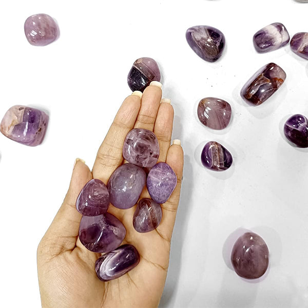AMETHYST CRYSTAL TUMBLE 100 GRAM - Calmness, Healing & Positive Energy