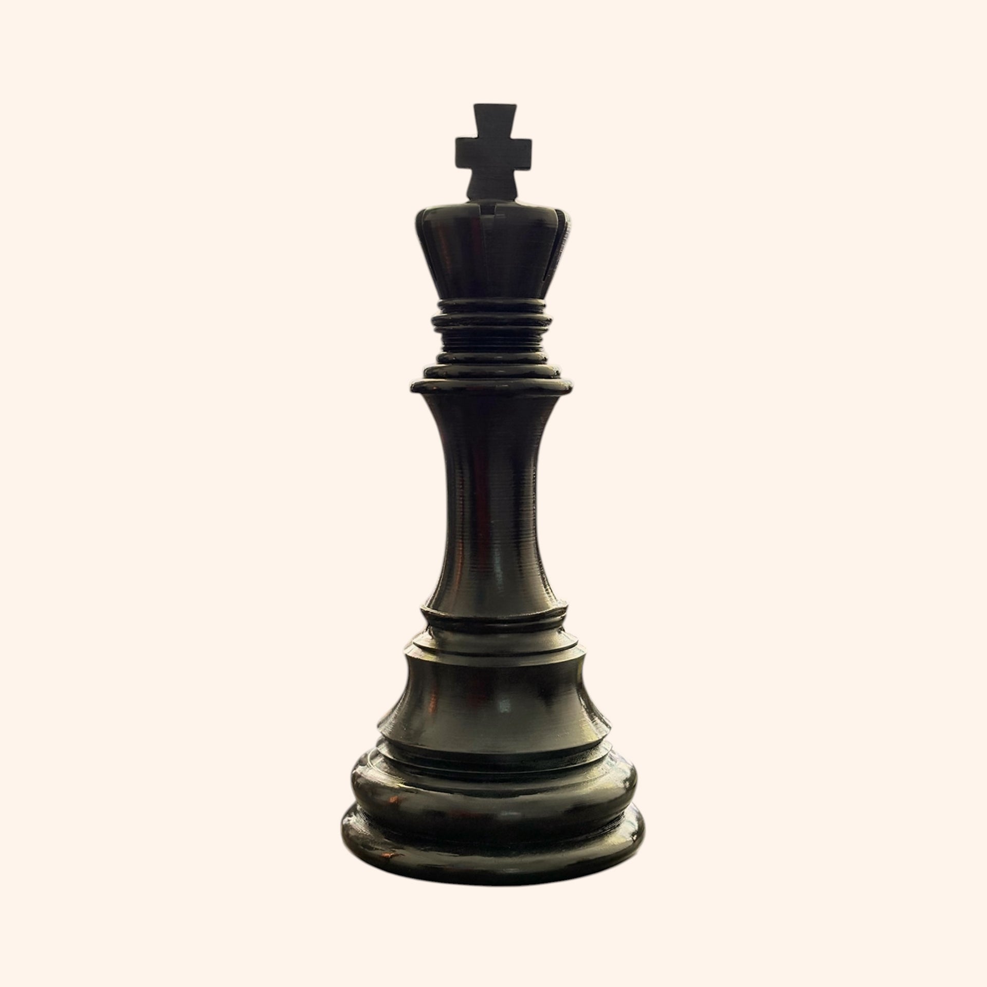 Destiny Star Stores CHESS KING STATUE | HEIGHT -15 INCH | RESIN DECORATIVE CHESS PIECE FOR HOME & OFFICE DECOR |SYMBOL OF LEADERSHIP & STRATEGY | BLACK RESIN FINISH